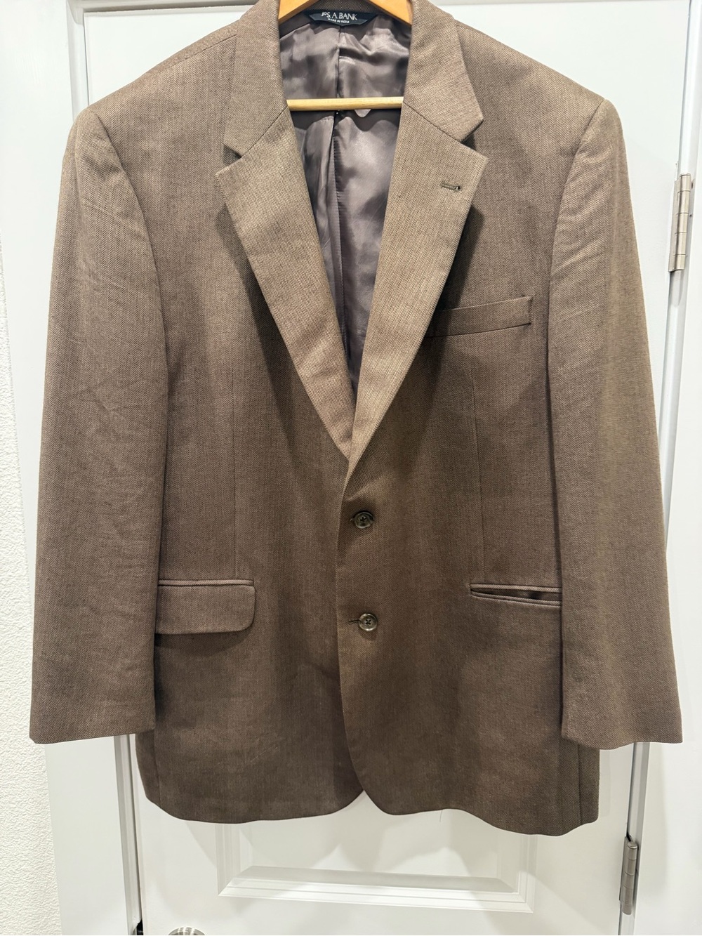 Jos A. Banks Taupe-Brown Men's Two-Button Sport Coat